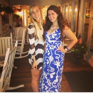 Lilly Pulitzer nautical print maxi dress